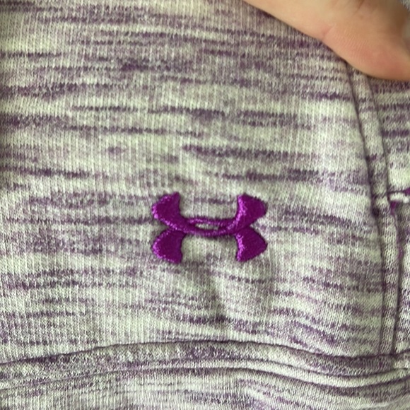 Purple and white cold gear underarmour zip up - Picture 2 of 4